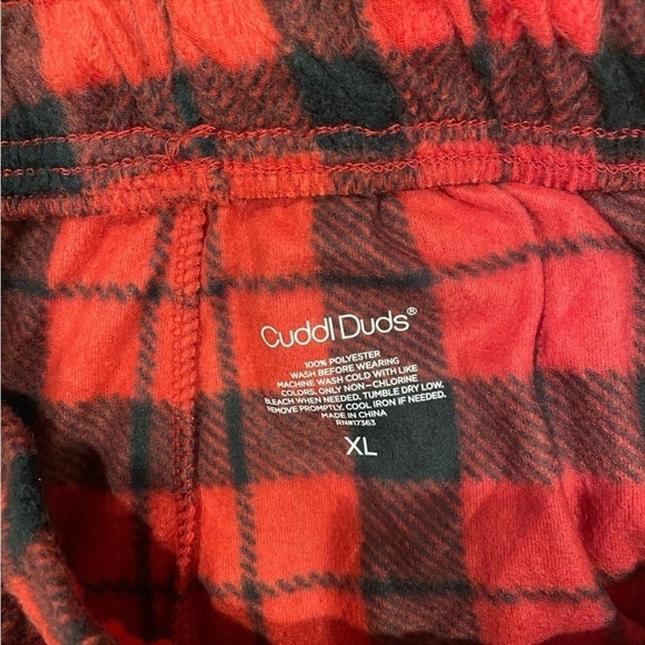 Cuddle Dud's Women's Minky Fleece Open Leg Pajama Pants NWT Size XL - Picture 3 of 4